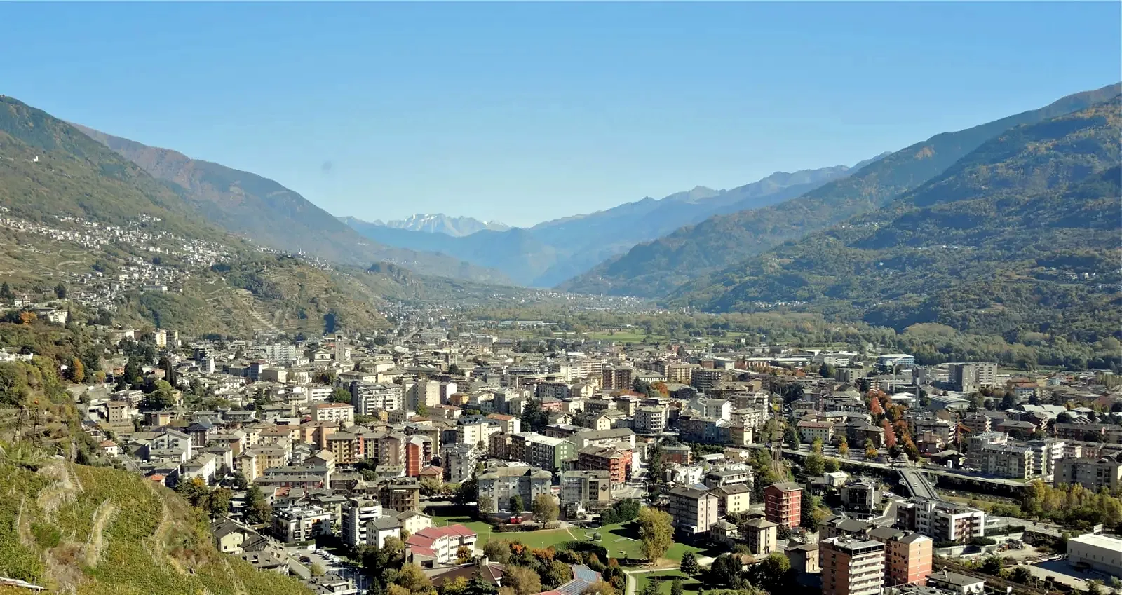 Panorama della Valtellina
